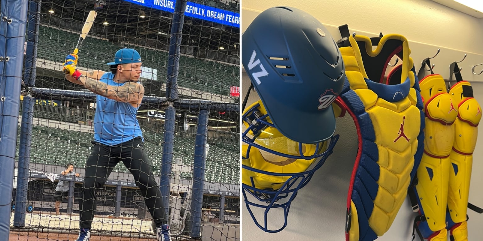 Brewers catcher William Contreras wears Team Venezuela gear to honor his homeland