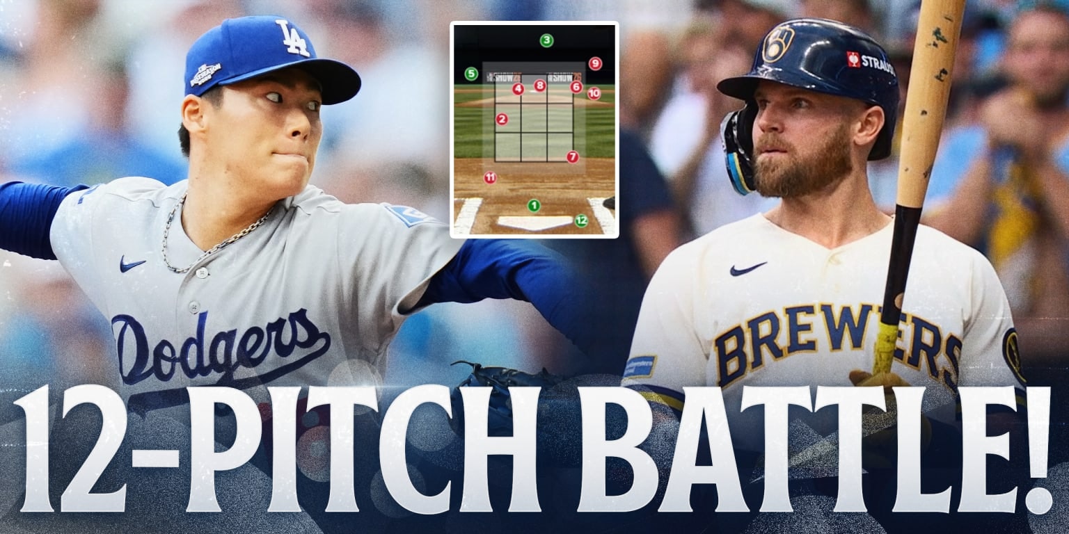 Jake Bauers endures a 12-pitch walk versus Yoshinobu Yamamoto as Christian Yelich sits amid Brewers’ NLCS adjustments