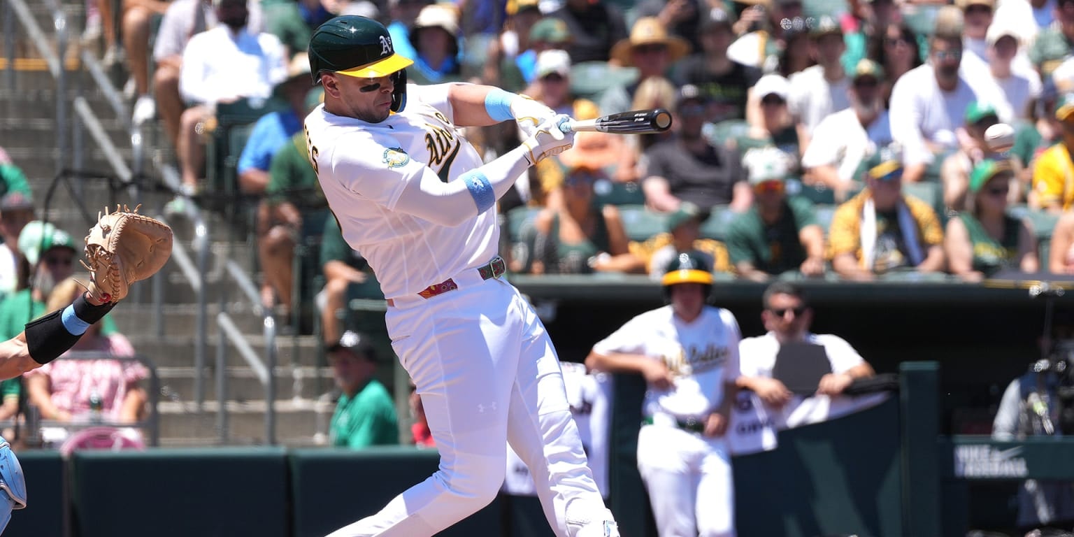 Joey Meneses’ return to the majors included a Pacific Coast League clinch, a celebratory pool dip, and an Oakland call-up
