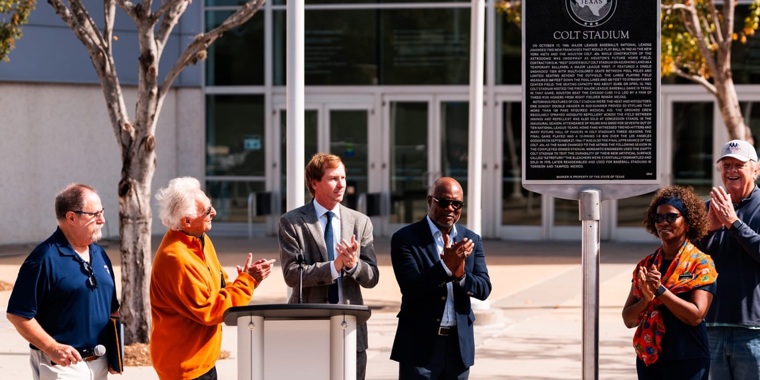 Houston honors Colt Stadium with historical marker at the site of the franchise’s MLB debut