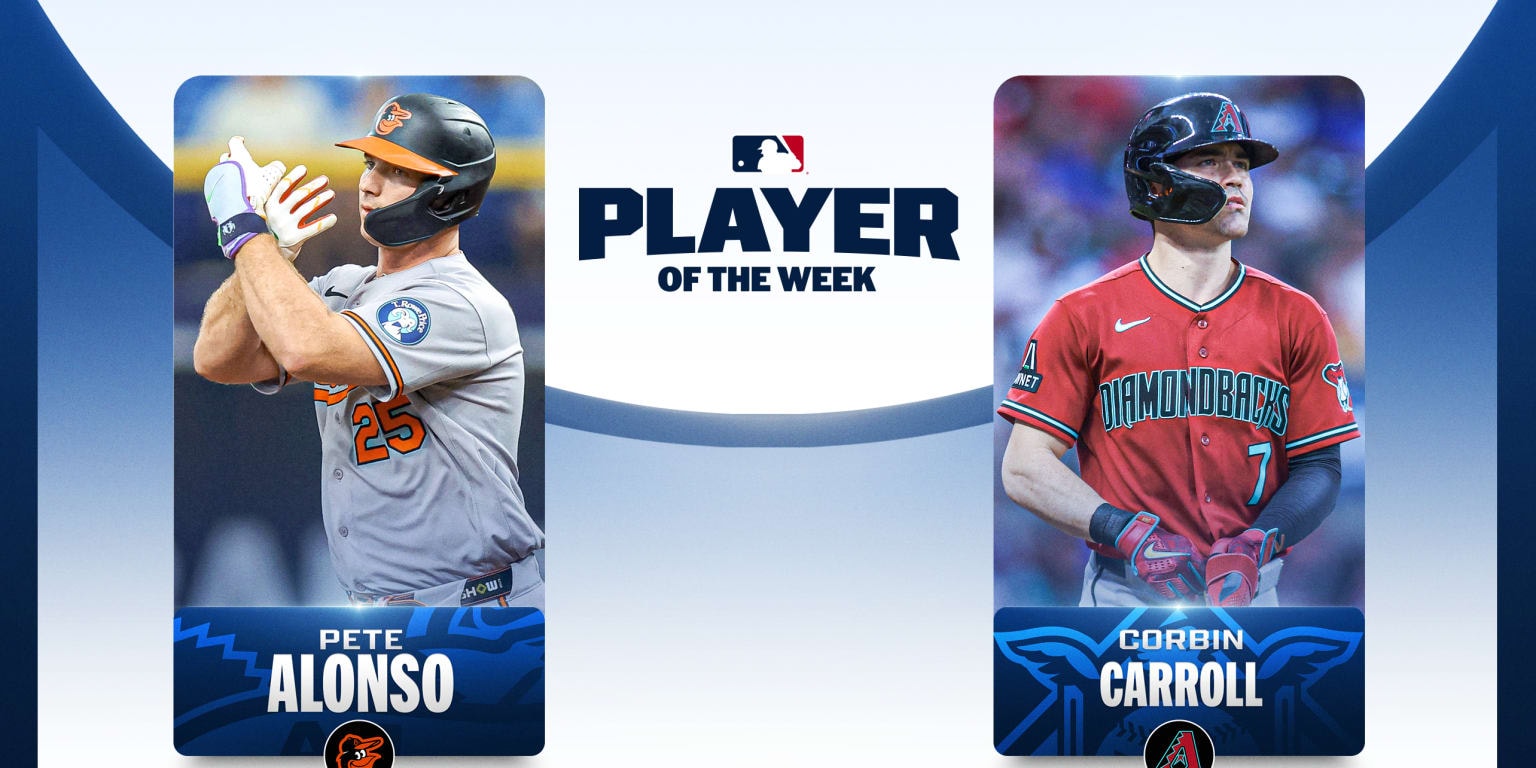 Pete Alonso and Corbin Carroll earn Player of the Week honors