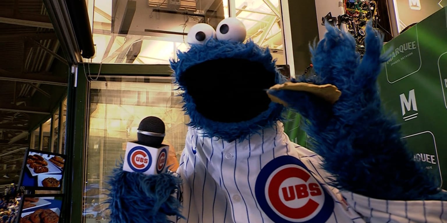Cookie Monster brings National Chocolate Chip Cookie Day to Wrigley Field