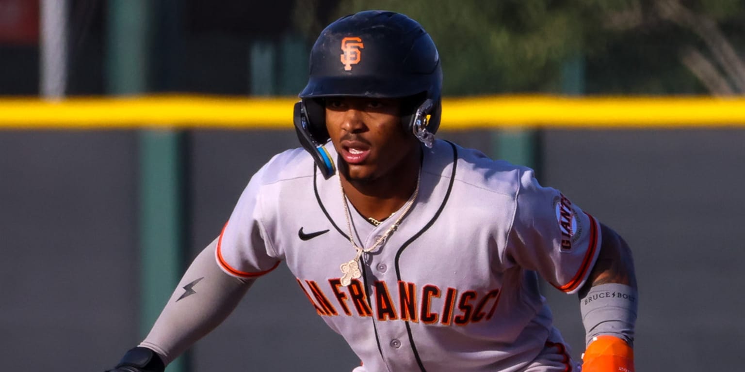 Josuar Gonzalez takes first California League swing at Single-A, launches a first homer over the San Jose scoreboard
