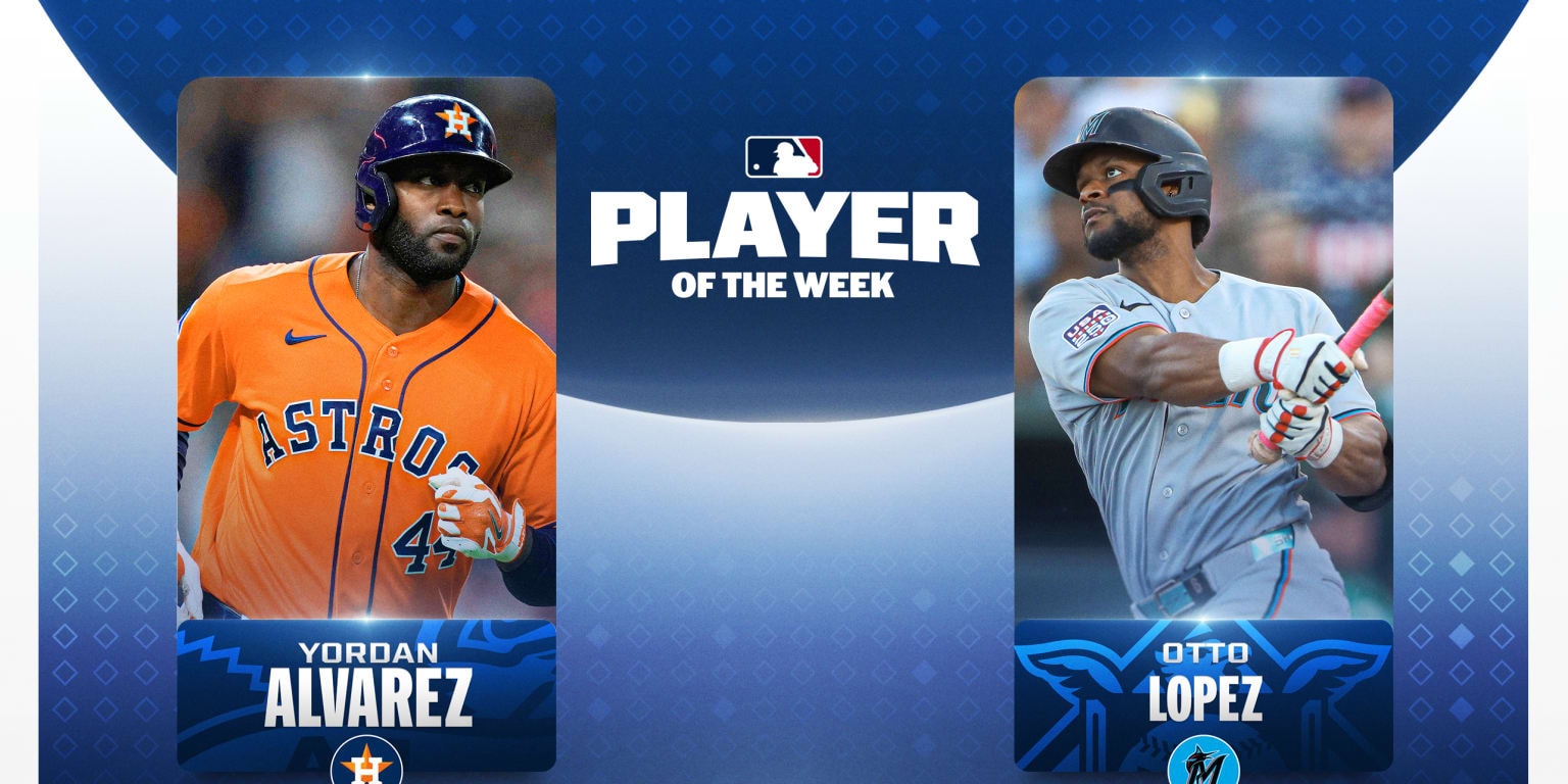 Yordan Alvarez and Otto Lopez earn Player of the Week honors as All-Star berths come into focus