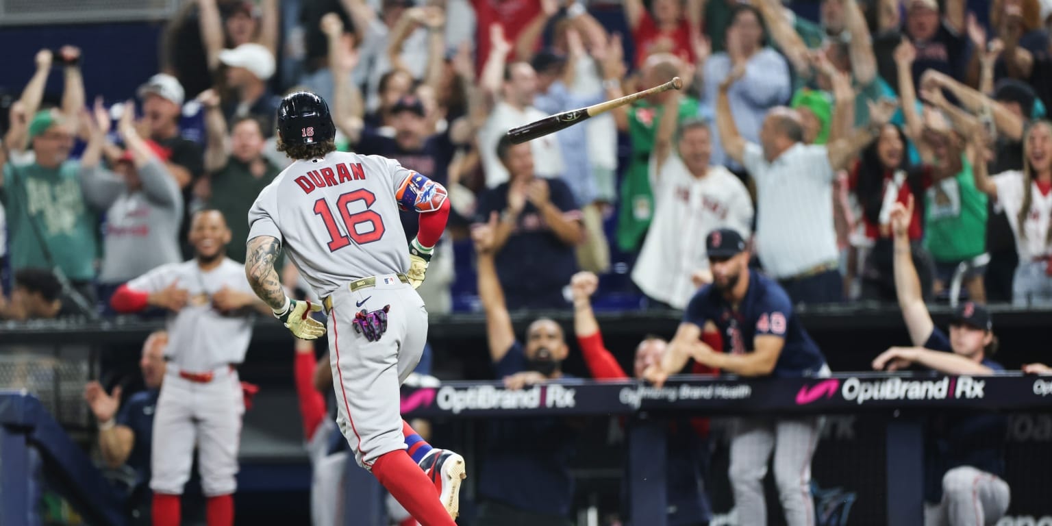 Jarren Duran caps marathon with a 11th-inning grand slam as Red Sox top Marlins