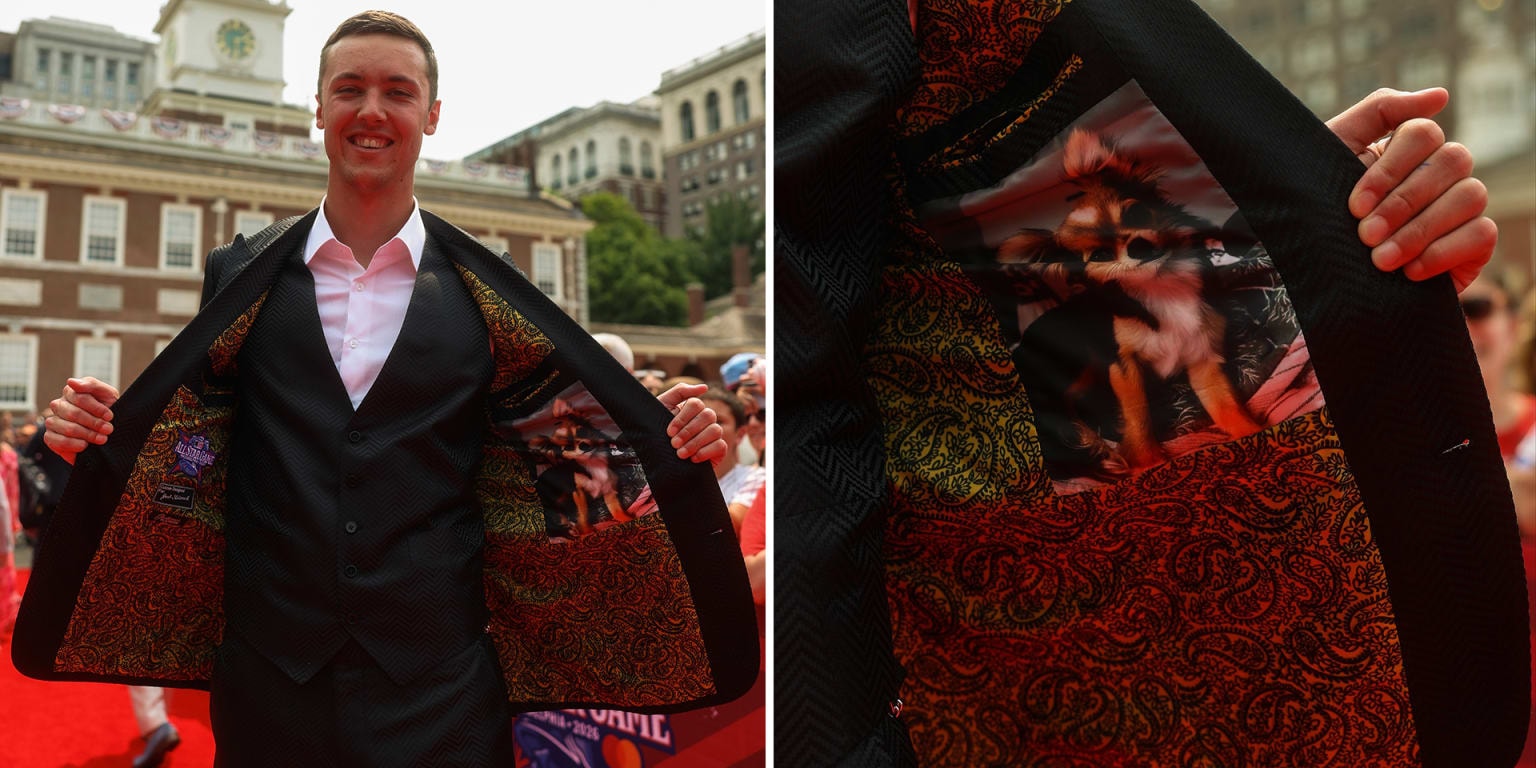 Ohtani’s dog Decoy makes the suit, too, as The Miz spotlights a red-carpet favorite