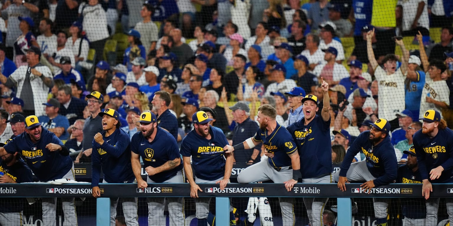 Brewers sweep Dodgers to reach World Series for first time in 44 years