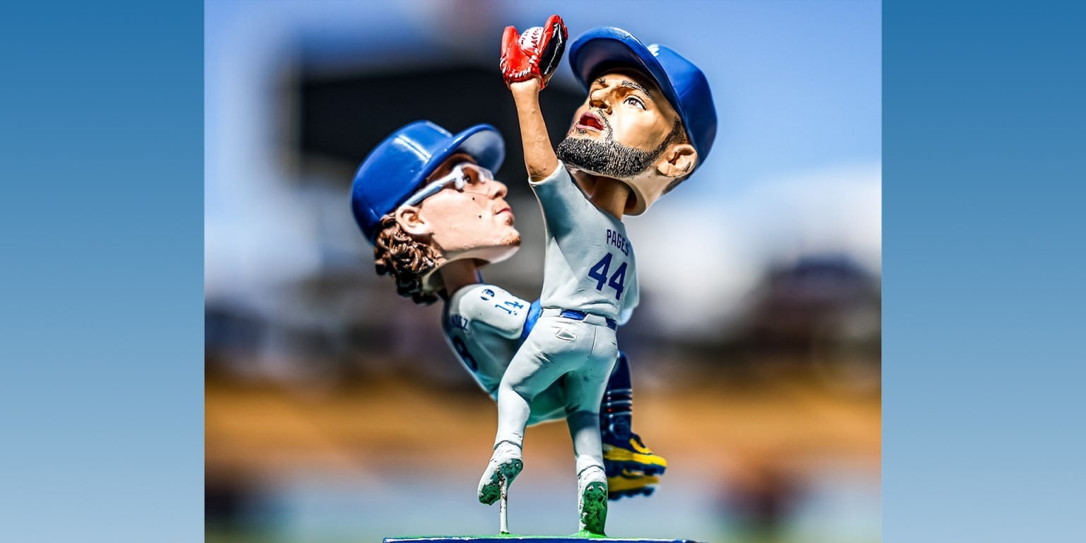 Dodgers bring Andy Pages’ Game 7 catch back to life with bobblehead nod