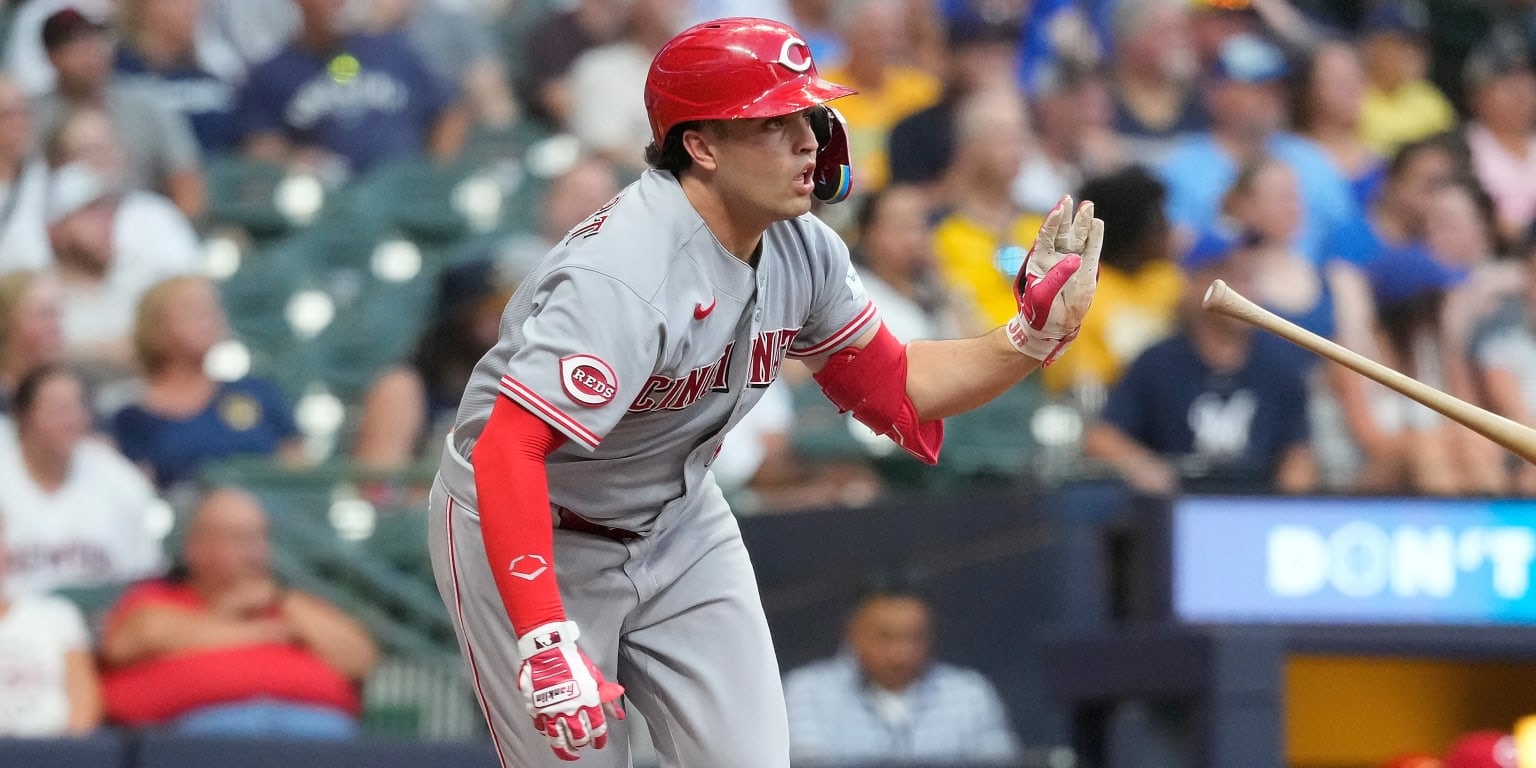 Sal Stewart powers Reds with team-leading 16th homer, but Milwaukee beats Cincinnati 7-2