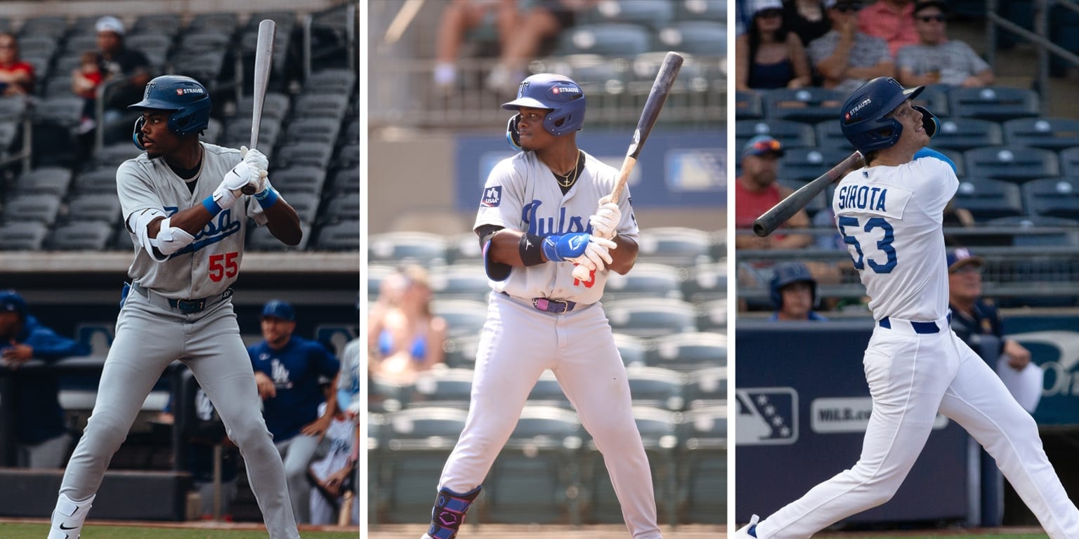Dodgers prospects Josue De Paula, Zyhir Hope and Mike Sirota go deep in the same game for Double-A Tulsa