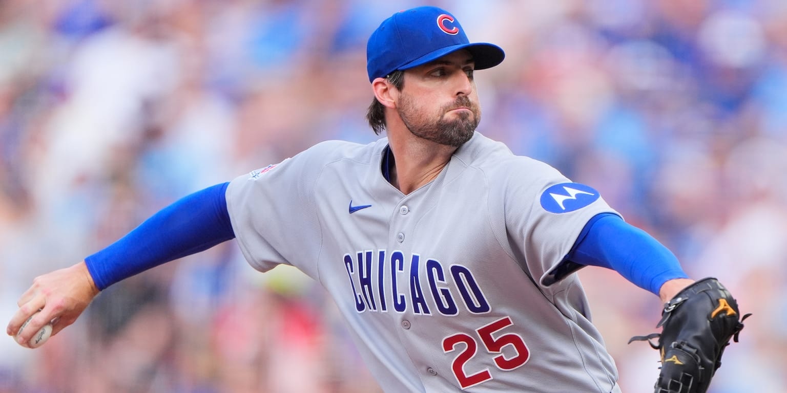 Clay Holmes returns to the mound for the Cubs, settling in after a comebacker in his debut