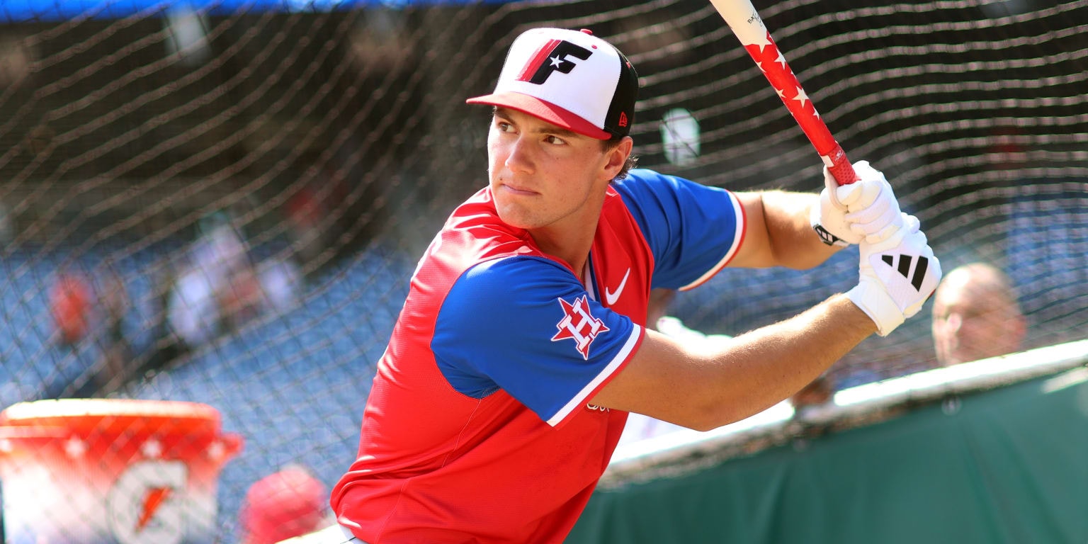 Astros prospect Xavier Neyens launches a home run that clears the fence line at High-A Asheville