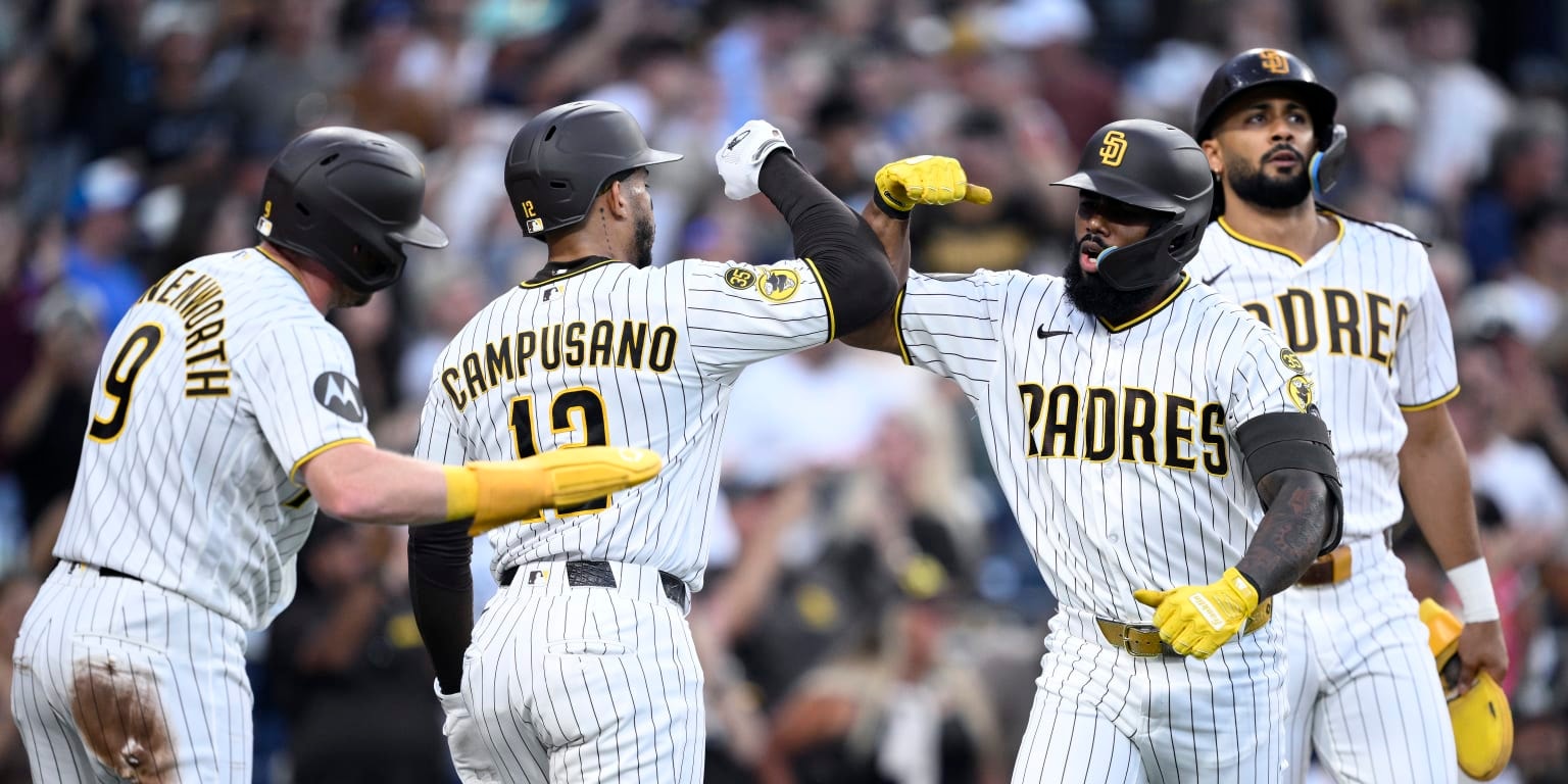 Padres’ offense sparks an 11-2 rout of Brewers, knocking down MLB’s best record