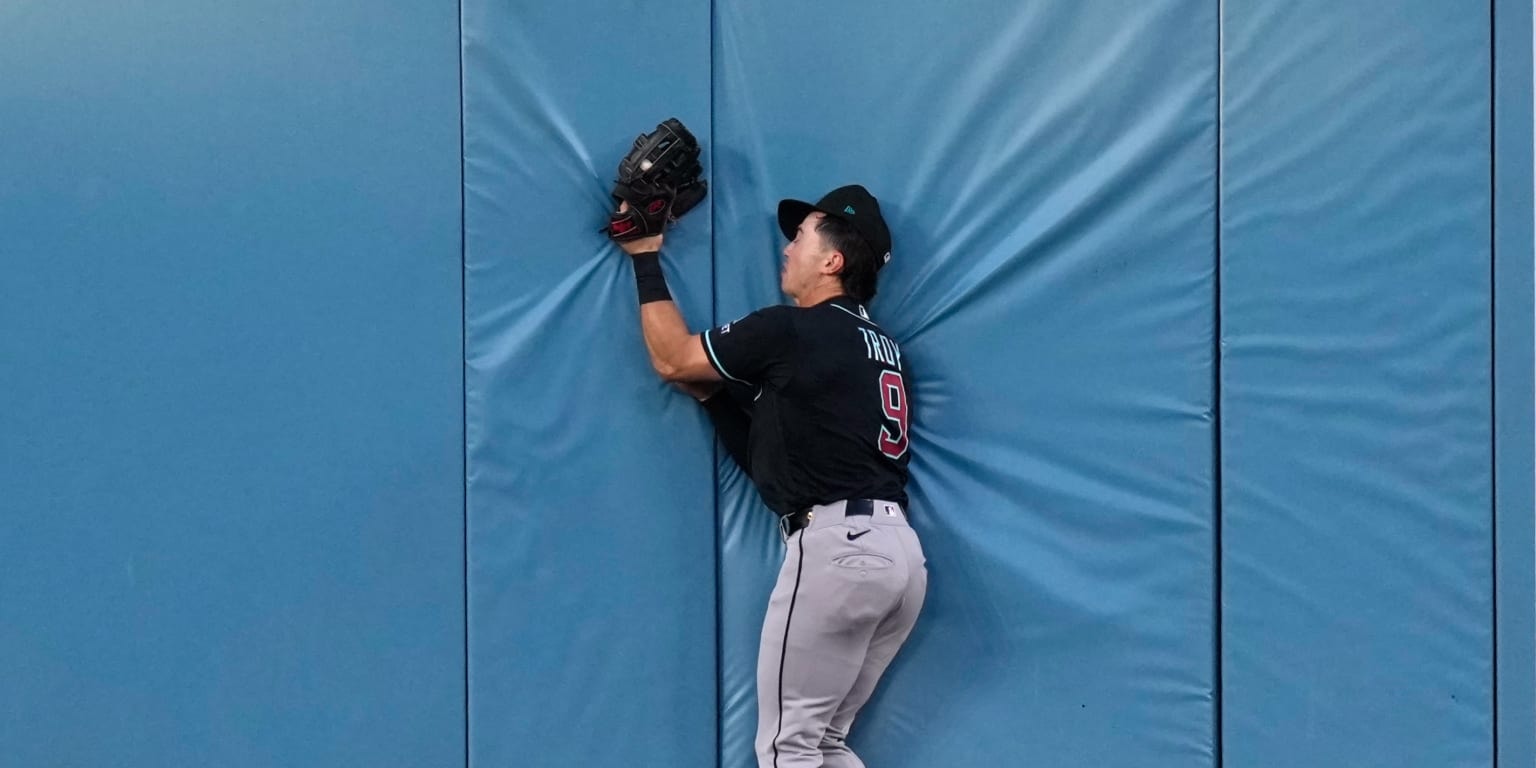 Diamondbacks place rookie outfielder Tommy Troy on injured list with sprained right AC joint