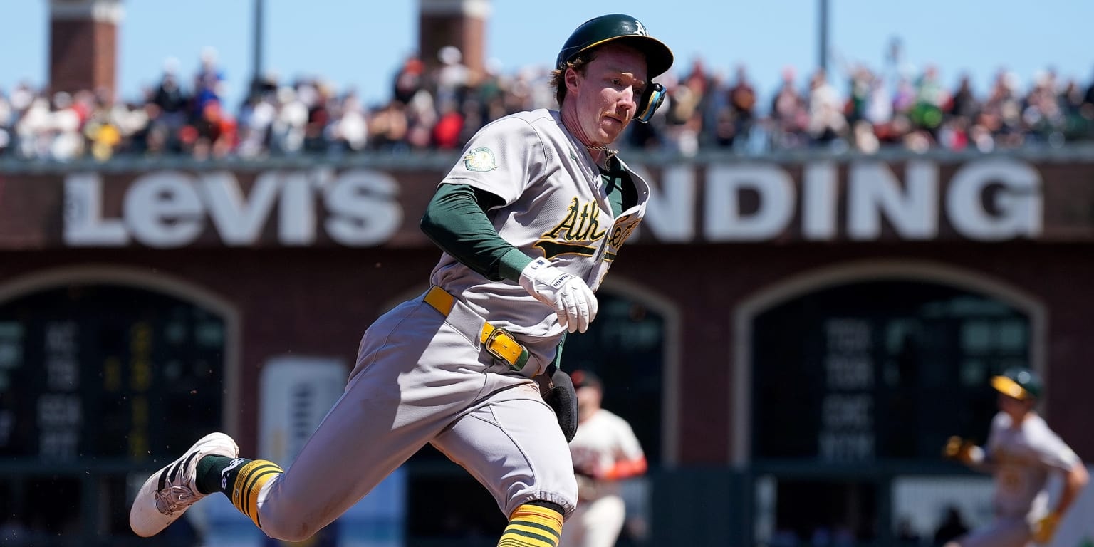 Henry Bolte’s speed is turning into a real MLB calling card for the Athletics