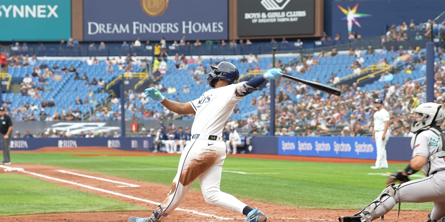 Junior Caminero’s 463-foot homer is the longest of his career, fueling a Rays surge vs. Diamondbacks