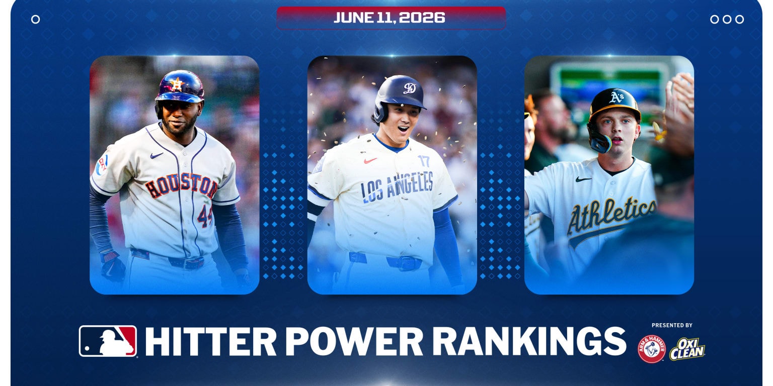 Carroll rises again as MLB hitter power rankings churn on June 11