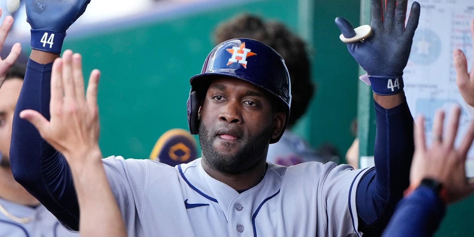 Alvarez explodes for two homers and a grand slam in Astros’ first-inning barrage at Kansas City
