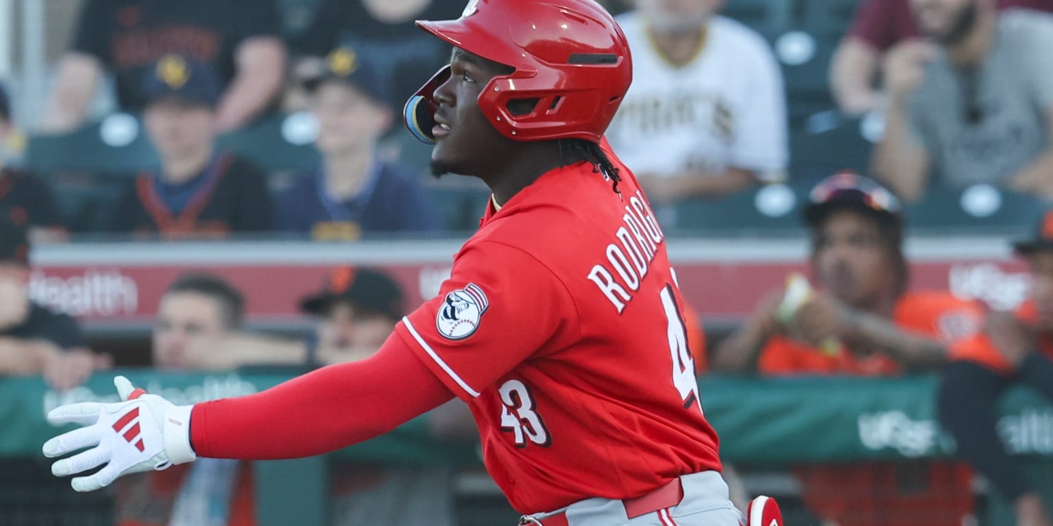 Reds prospect Héctor Rodríguez records a Triple-A cycle, joining Hall of Fame company