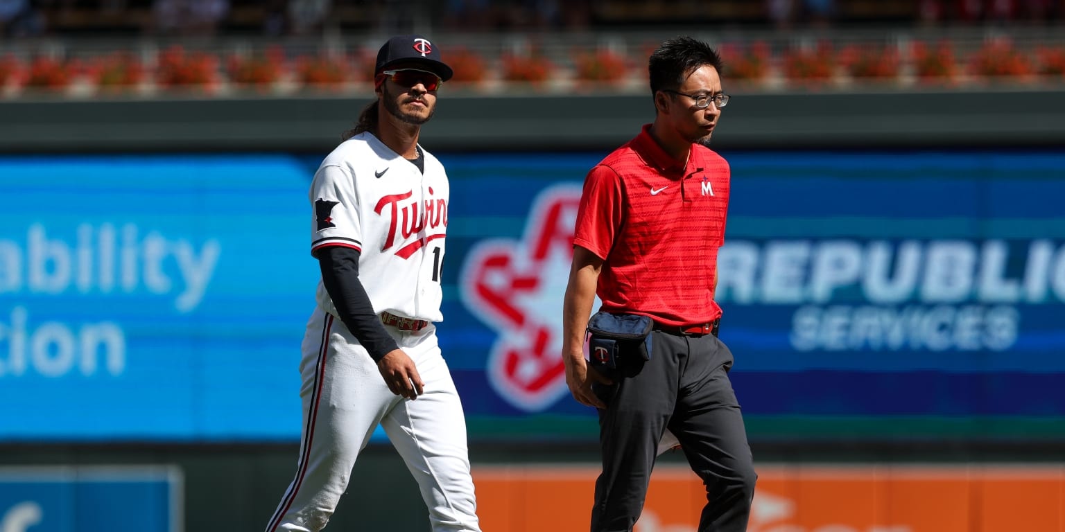 Twins place Austin Martin on 10-day IL with left hamstring strain, activate Jackson