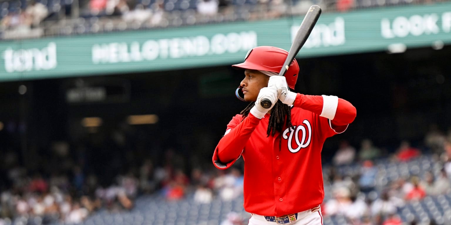 CJ Abrams scratched from Nationals lineup with back tightness as series finale nears