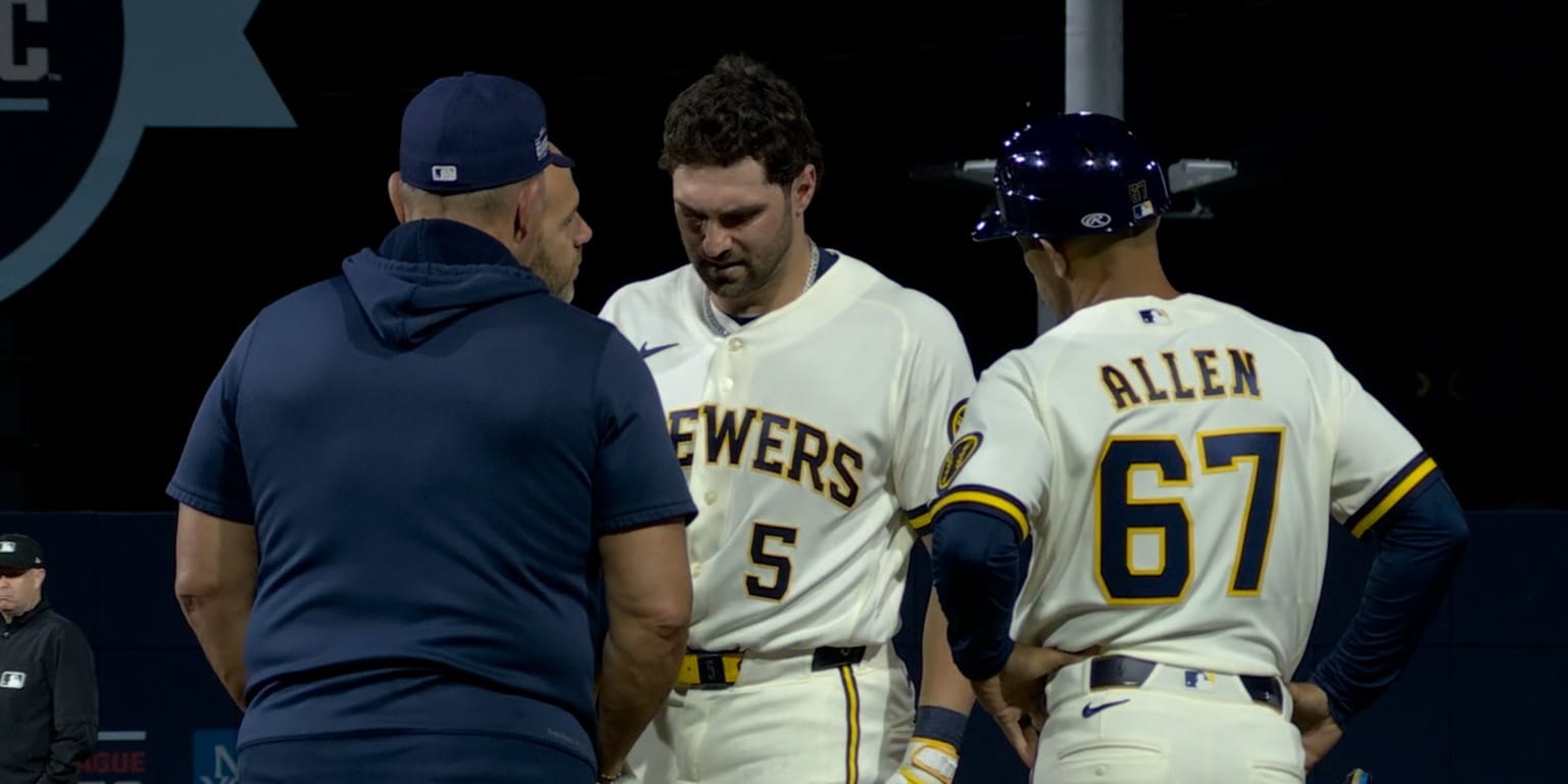 Garrett Mitchell leaves Little League Classic after hit-by-pitch to right forearm