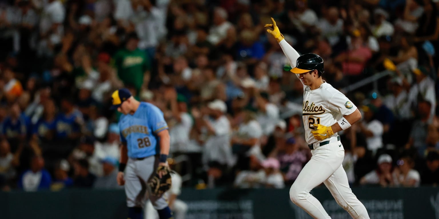 A’s slug their way through Las Vegas, powering past Brewers with five homers