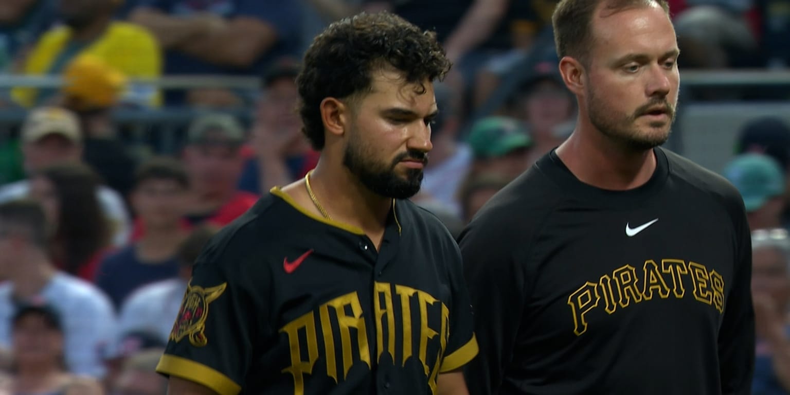 Nick Gonzales leaves Pirates-Red Sox game in 5th after hit-by-pitch to the helmet