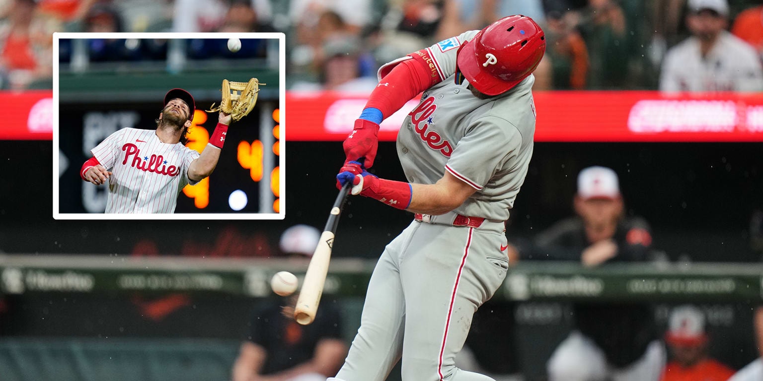 Bryce Harper moves back to right field as Phillies reshape lineup after Luis Arraez trade