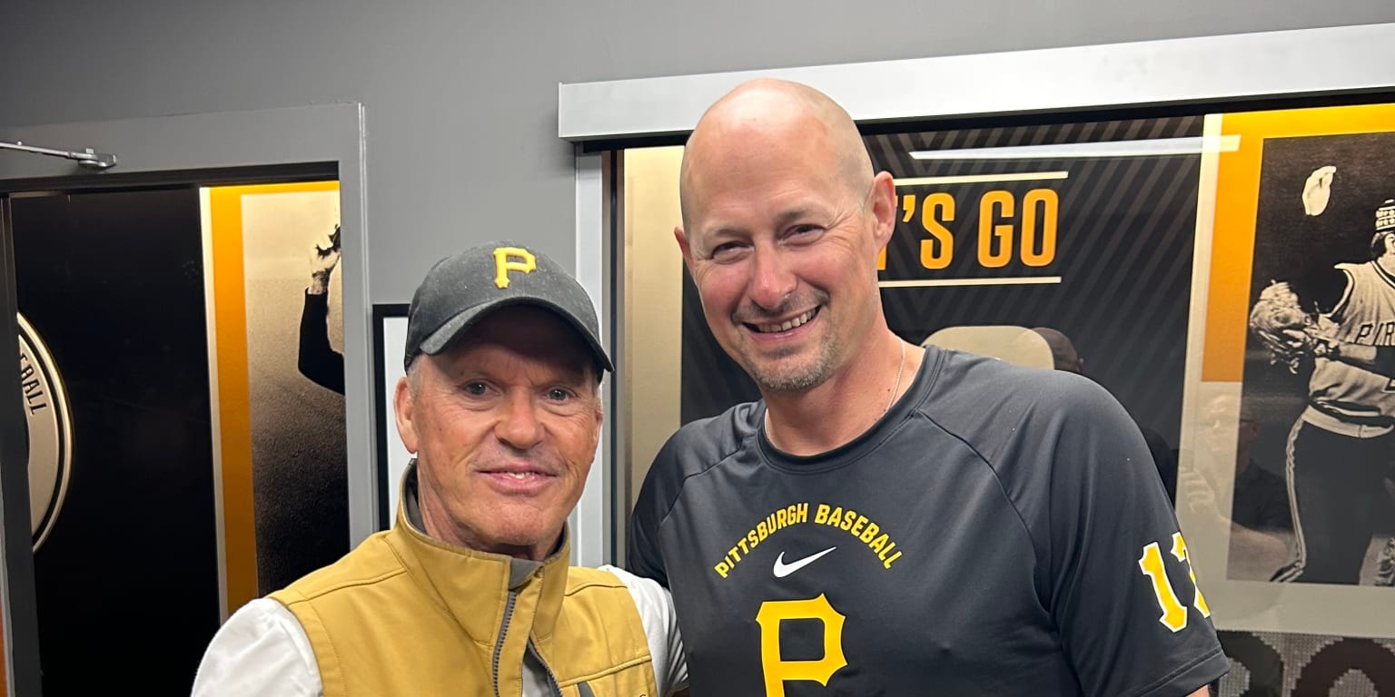 Michael Keaton’s Pirates clubhouse stop brings a Pittsburgh icon back to PNC Park