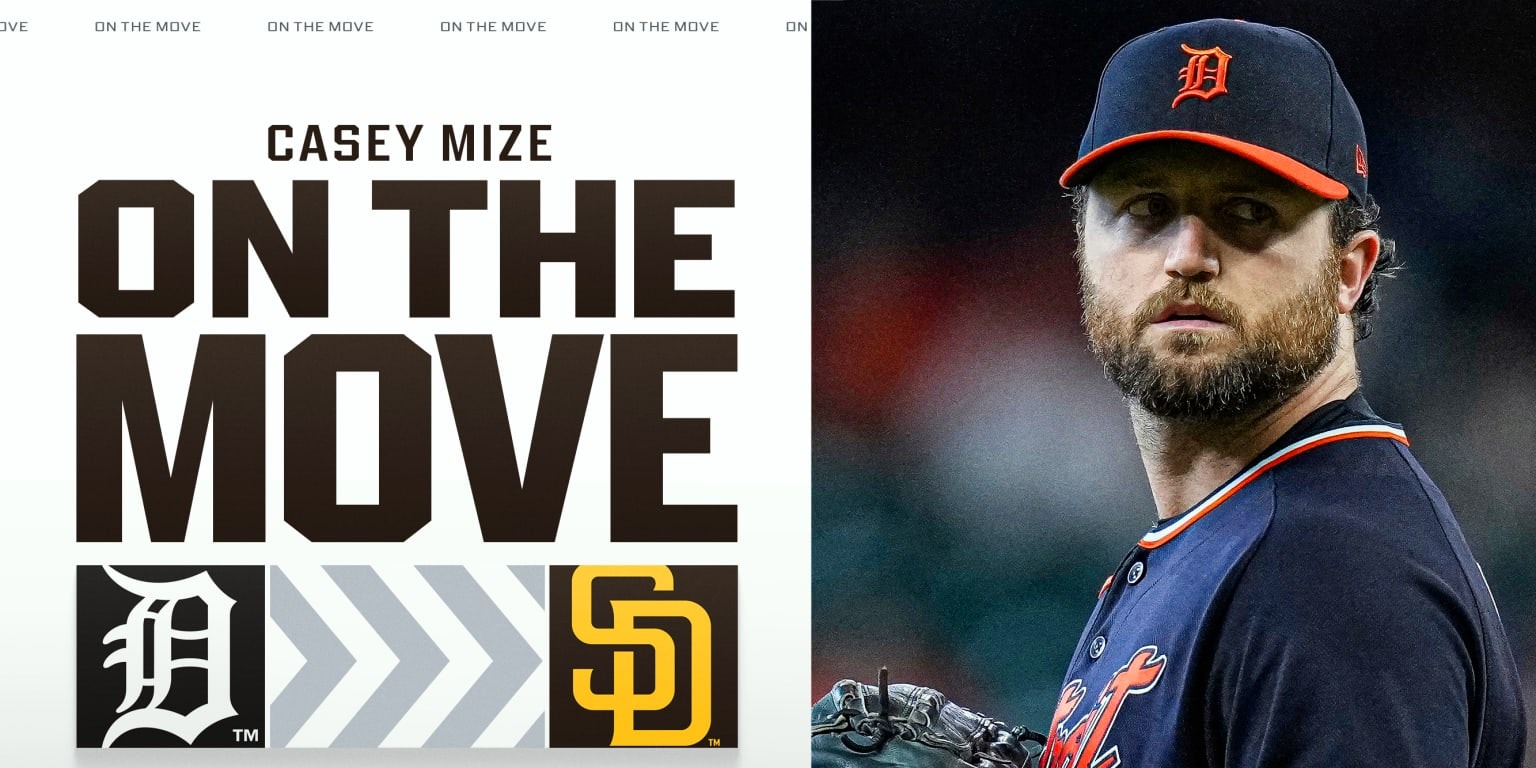 Tigers trade Casey Mize to Padres for left-handers Kash Mayfield and Jackson Wolf