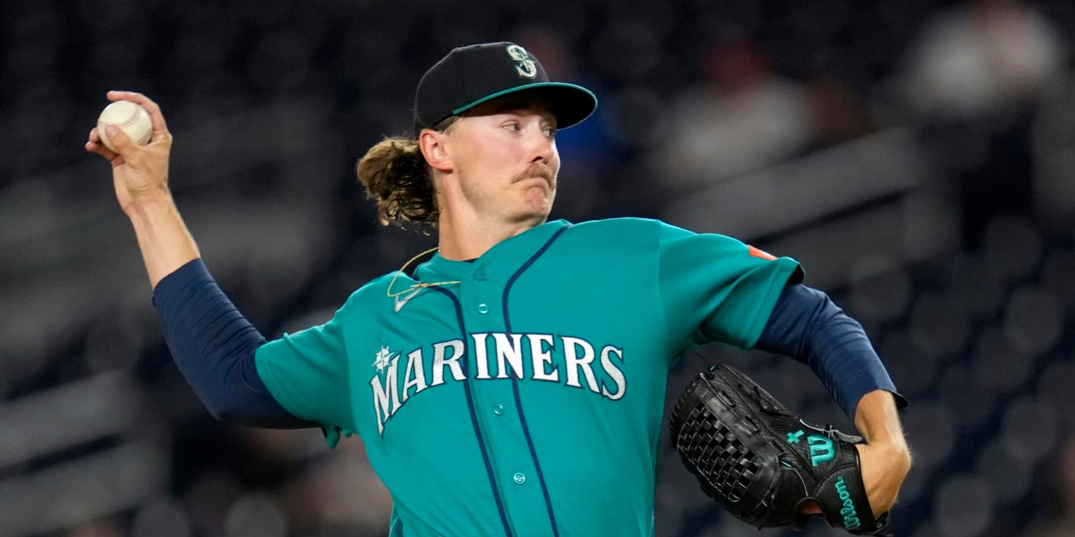 Mariners’ 10-run surge lifts Bryce Miller as he delivers an 8-inning gem against the Nationals