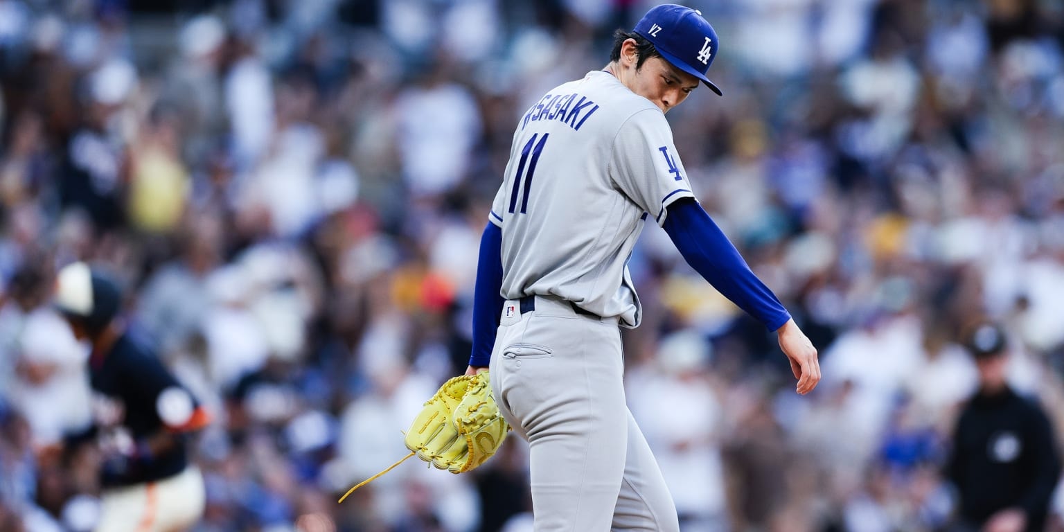 Walks again complicate Roki Sasaki’s outing as Dodgers slip past Padres