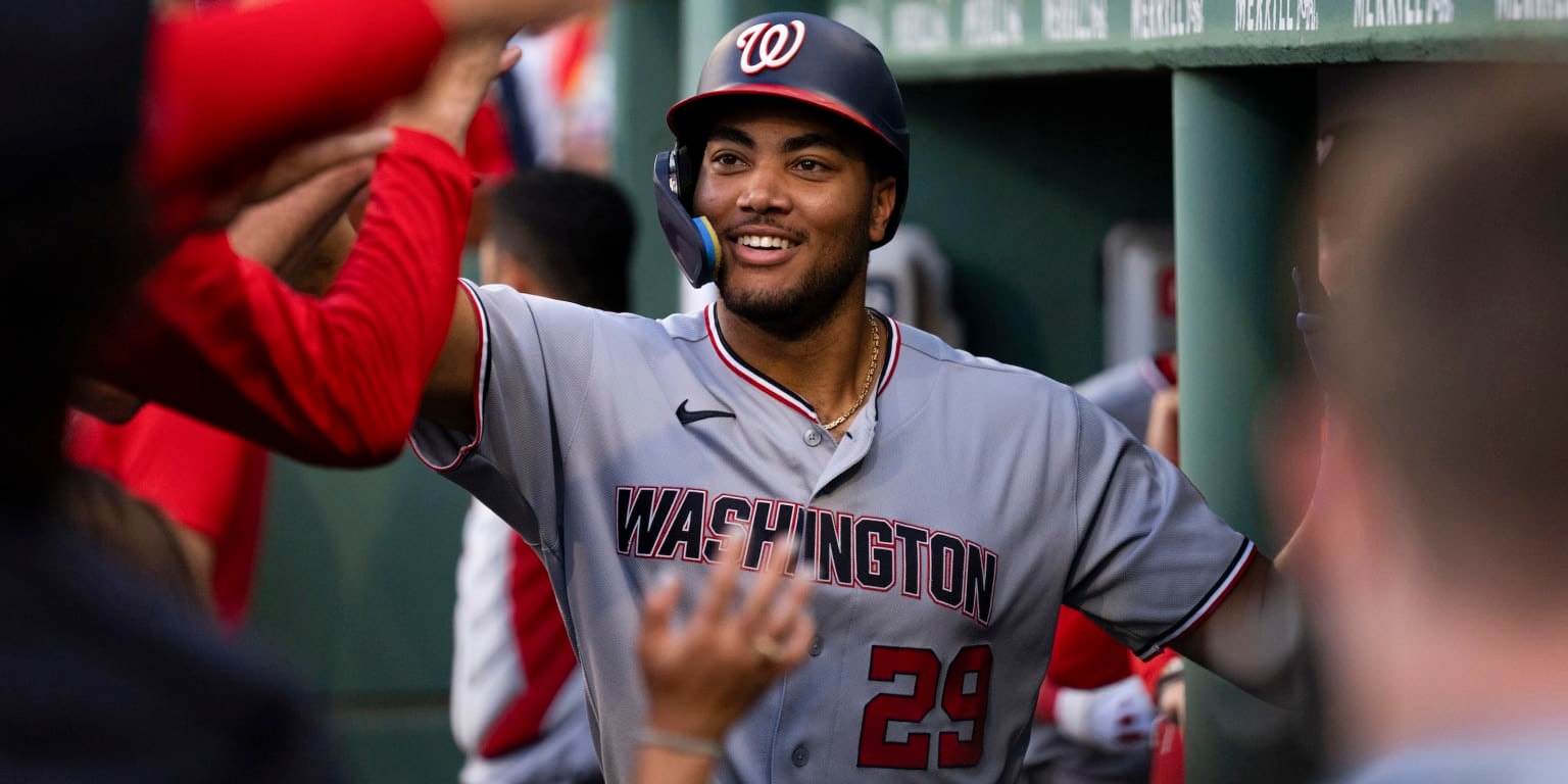 James Wood pays tribute at Ted Williams’ Fenway seat, then crushes leadoff homer