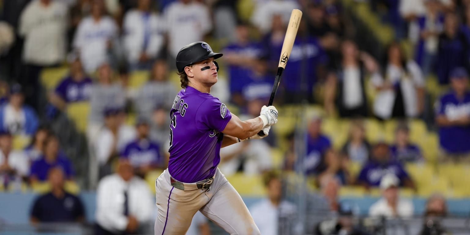 Cole Carrigg brings max-effort edge, but Rockies fall 8-7 at Dodger Stadium