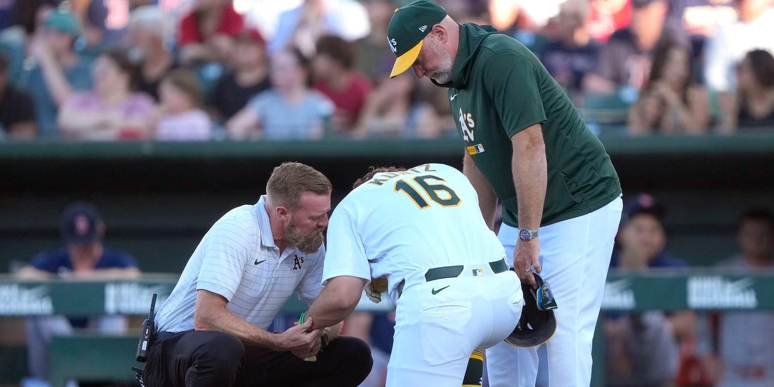 Nick Kurtz limps through early damage after being hit by pitch, raising fresh bullpen questions for Oakland