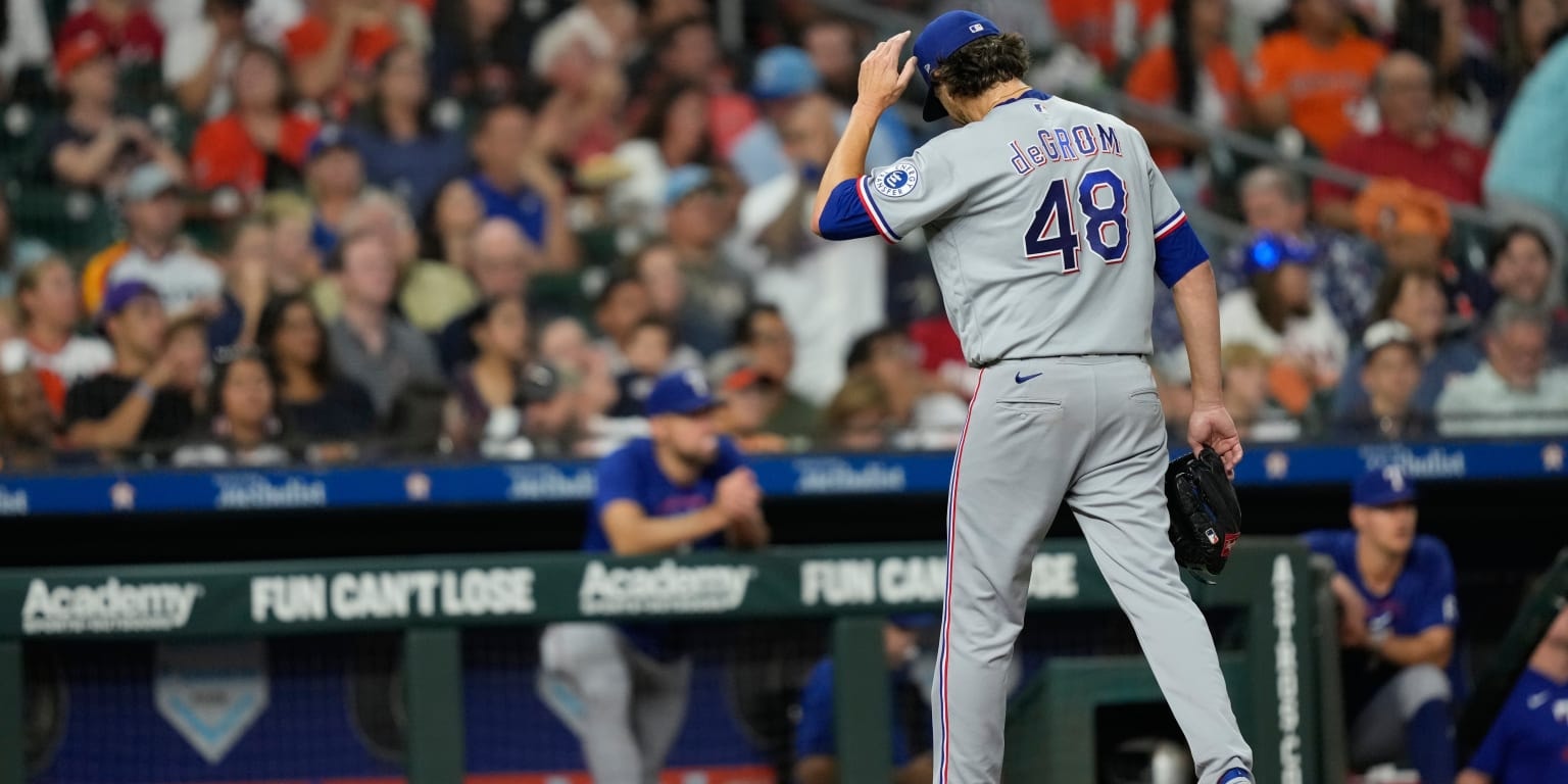 deGrom takes ownership after Rangers slip below .500, as Astros series tightens pre-deadline picture