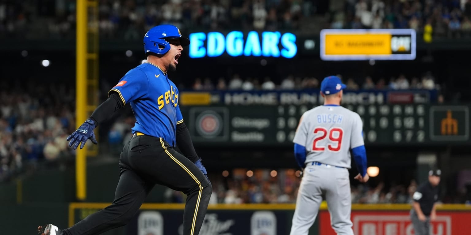 Leo Rivas delivers a walk-off single as Mariners outlast Cubs, 6-5 in 10