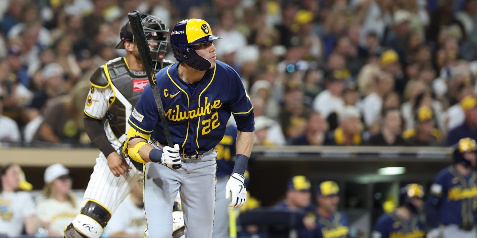 Christian Yelich sits for Brewers in NLCS Game 1, a notable absence against Dodgers