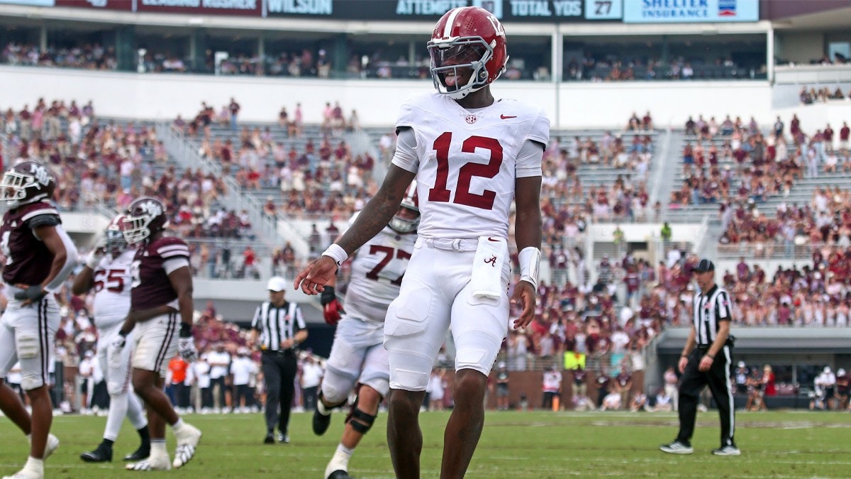 Nick Saban points to the key skill he believes separates Alabama sophomore QB Keelon Russell ahead of Georgia