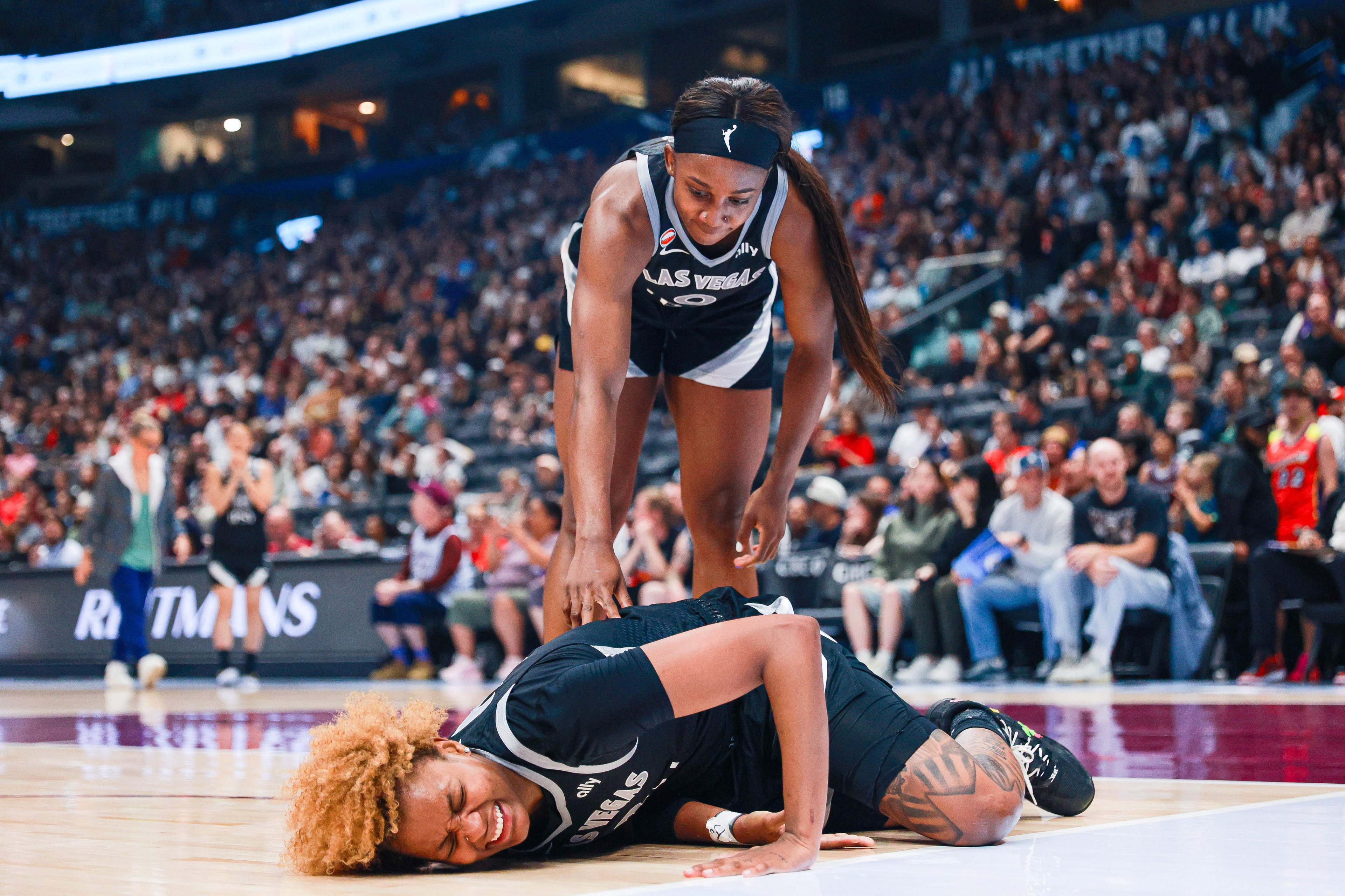 Aces announce NaLyssa Smith will miss the remainder of the season with a left-leg injury