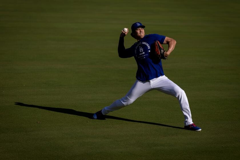 Shohei Ohtani throws 34 pitches in Dodgers bullpen as he works toward a rotation return