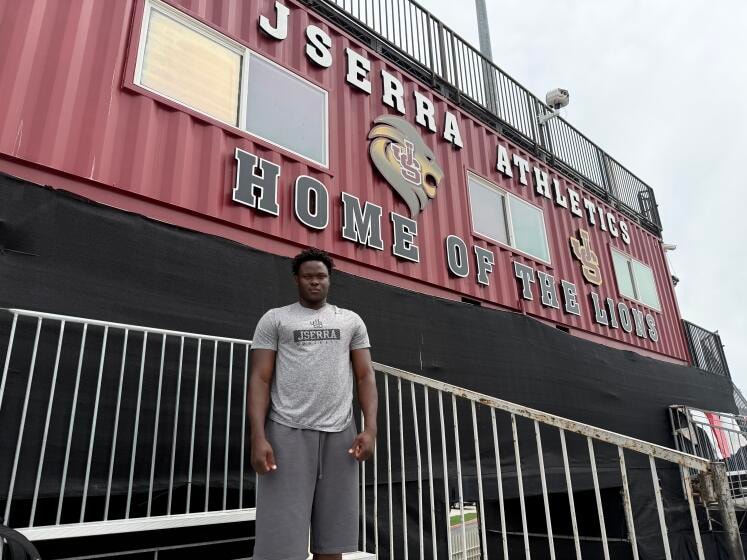 JSerra High’s Godschoice Eboigbodin grows into an edge-rushing defensive lineman prospect