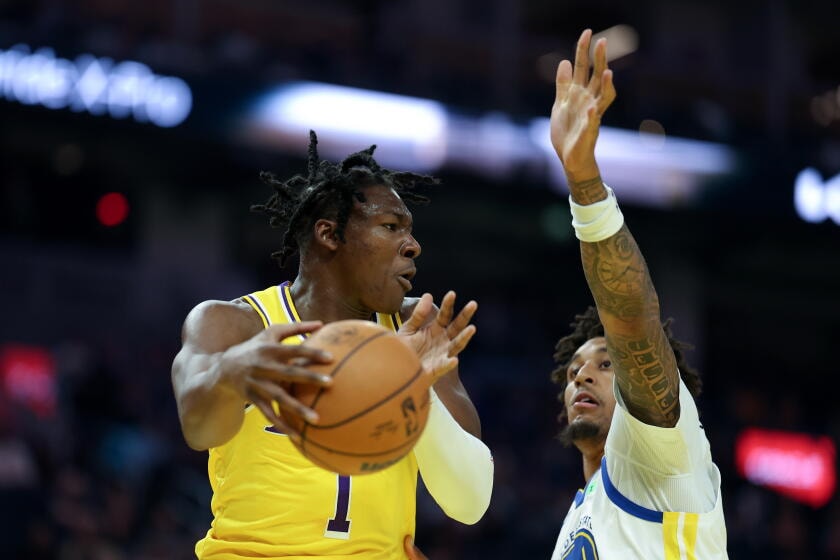 Adou Thiero says he wants a bigger Lakers role after an injury-marred rookie season