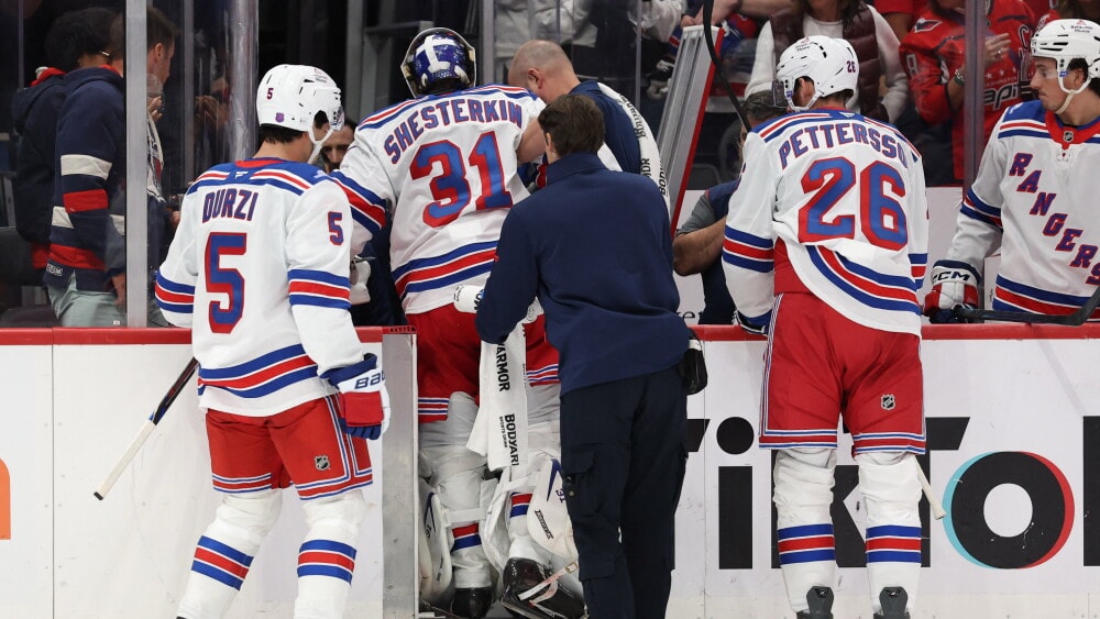 Rangers’ Igor Shesterkin out for season after right knee injury vs. Capitals