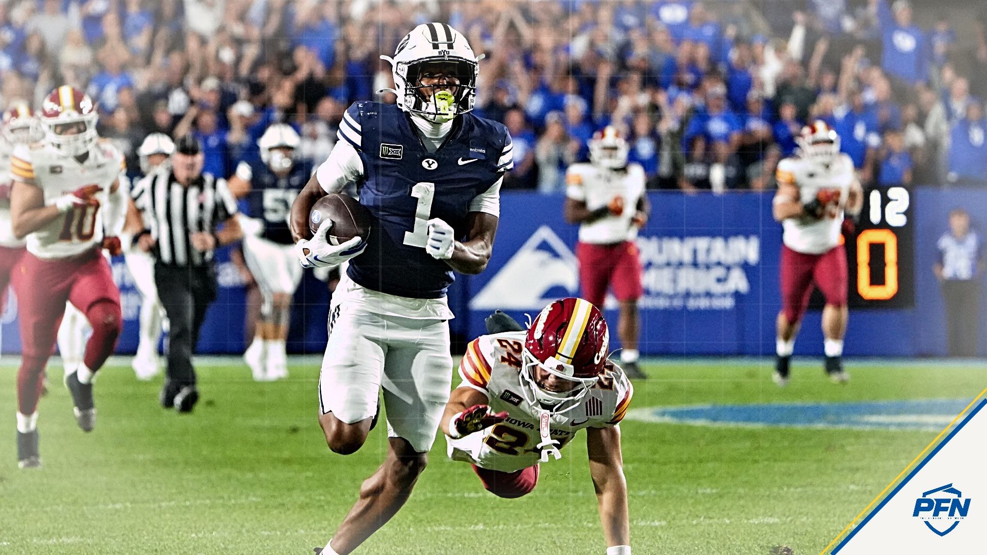 BYU turns big-play debut into separation as true freshman Legend Glasker hauls in 75-yard TD from Bear Bachmeier