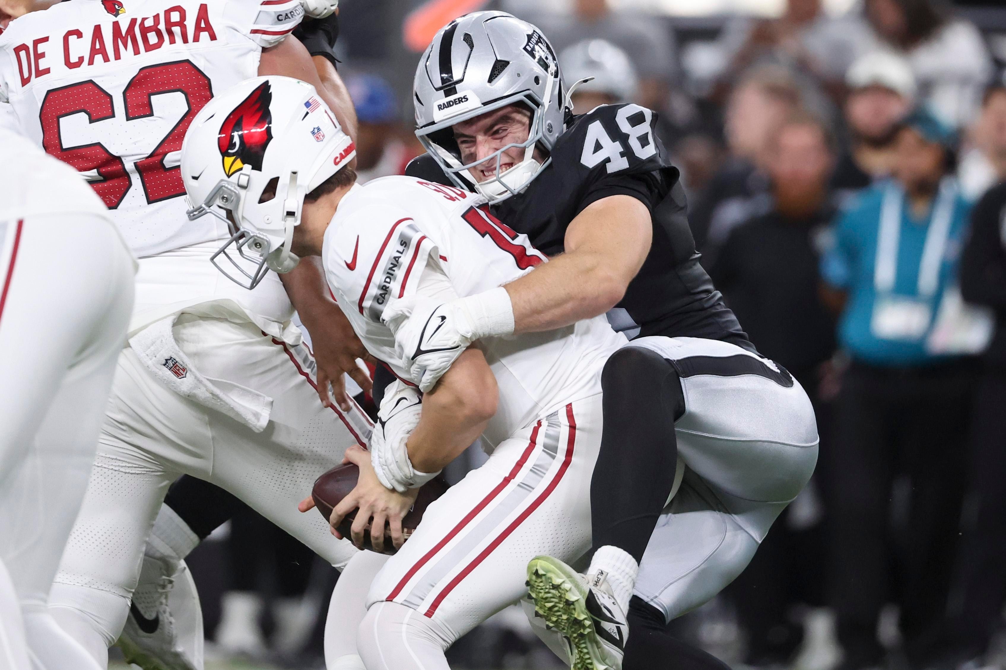 Raiders’ cut-day cuts include Cian Slone, a roster-fringe story shaped by preseason impact