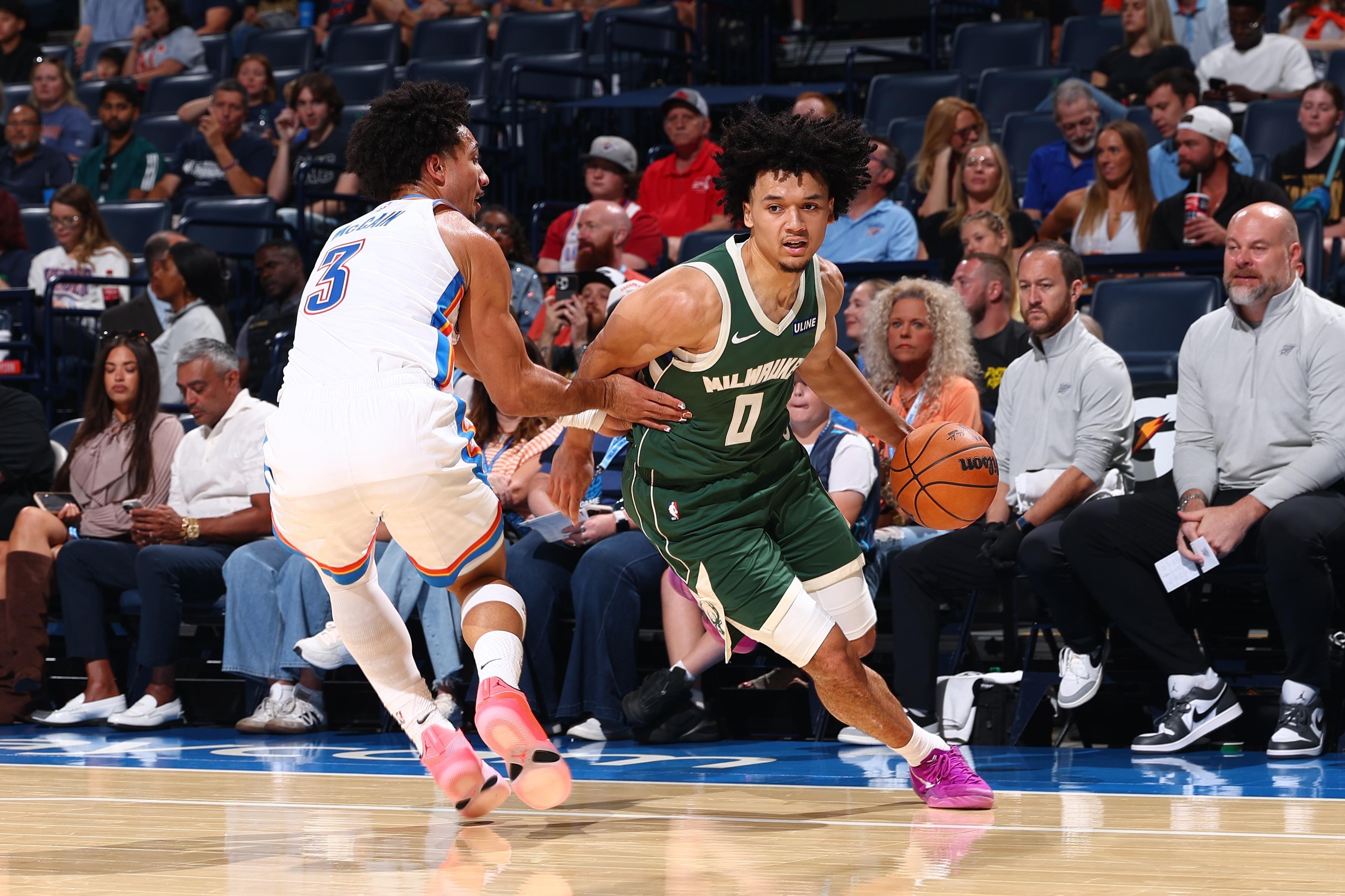 Bucks survive late push to beat Thunder 128-126 in preseason