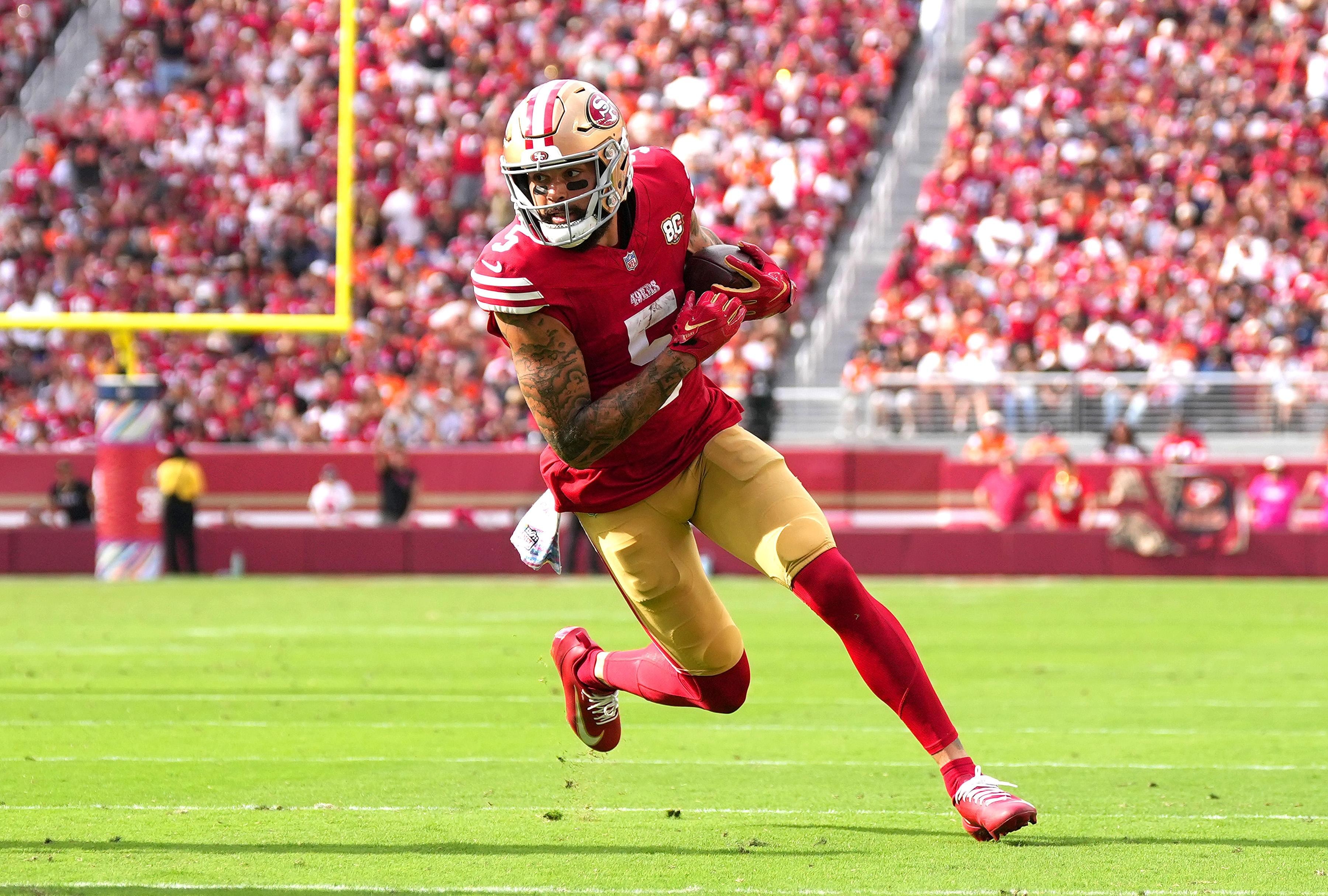 49ers tweak injury report as Mike Evans misses practice, Dante Pettis released from injured reserve