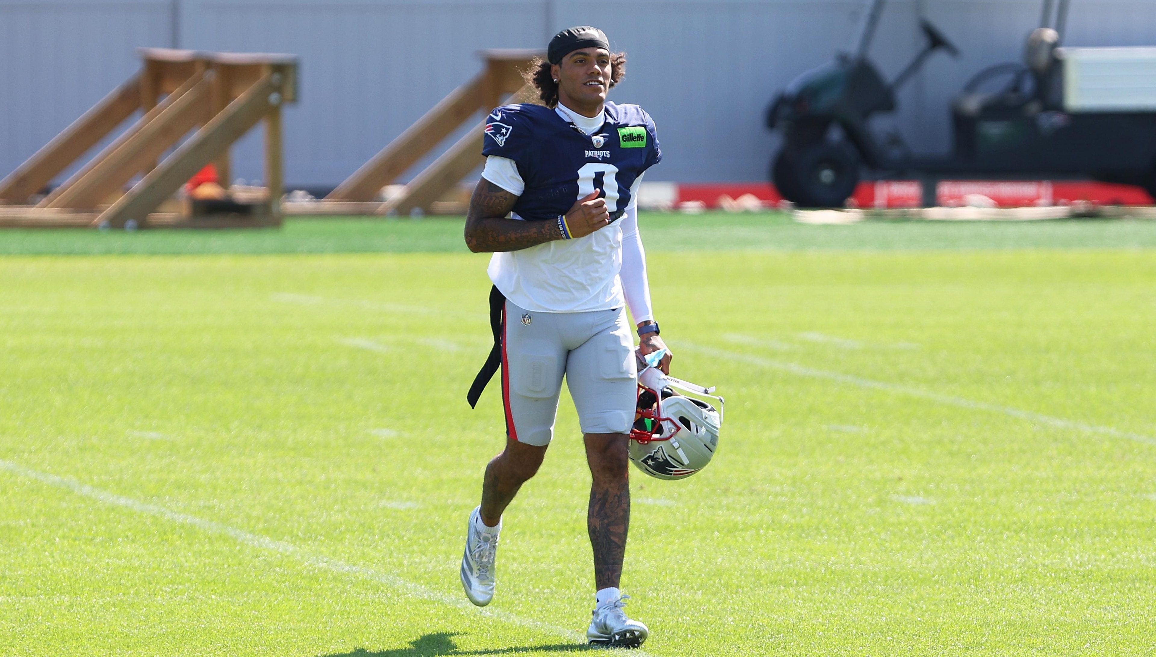 Christian Gonzalez sits out Patriots-Colts joint practice as contract talks continue